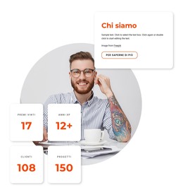 Chi Siamo Blocco - Modello Di Sito Web HTML