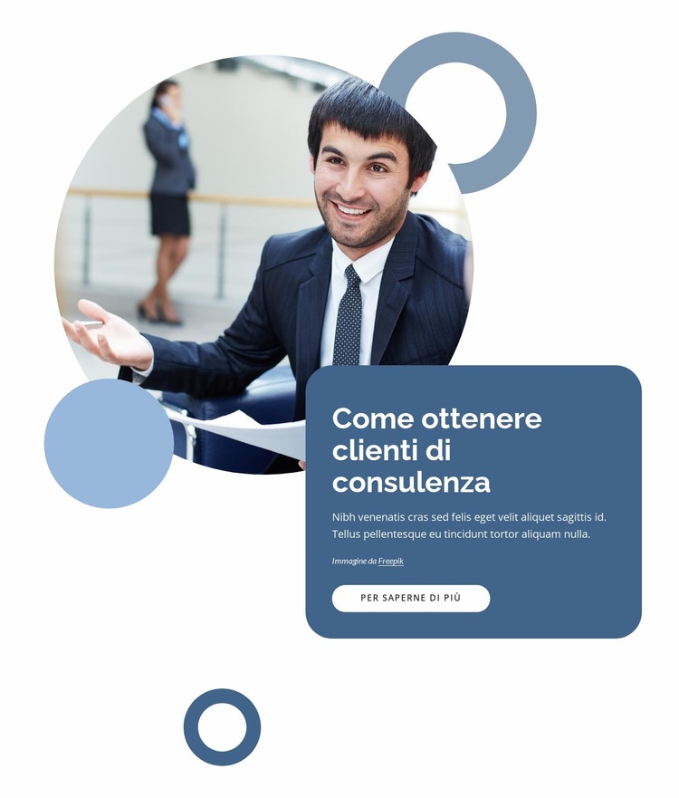 Come ottenere clienti in consulenza Modello Joomla