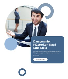 Danışmanlık Müşterileri Nasıl Edinilir Ücretsiz CSS Web Sitesi Şablonu