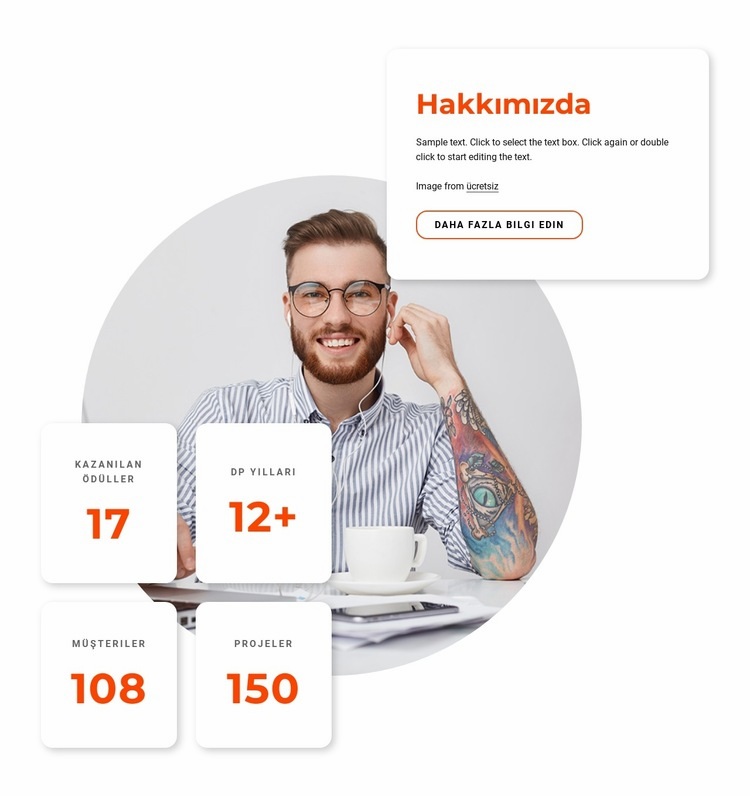 Hakkımızda bloğu Web Sitesi Mockup'ı