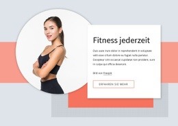 Fitness-Herausforderungen - Website-Vorlagen