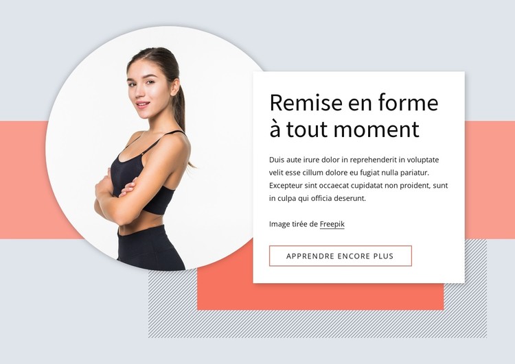 Défis de remise en forme Modèle CSS