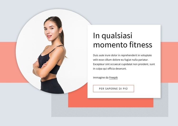 Sfide di fitness Modelli di Website Builder