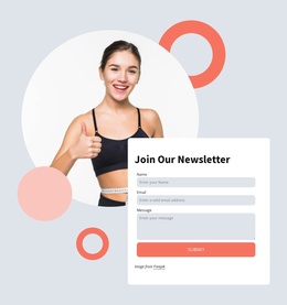 Join Newsletter Of Our Sport Club Builder Joomla