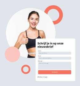 Pagina-HTML Voor Word Lid Van Nieuwsbrief Van Onze Sportclub