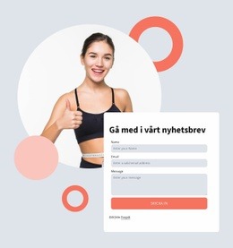 Sidans HTML För Gå Med I Vår Sportklubbs Nyhetsbrev