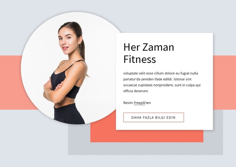 Fitness zorlukları HTML Şablonu