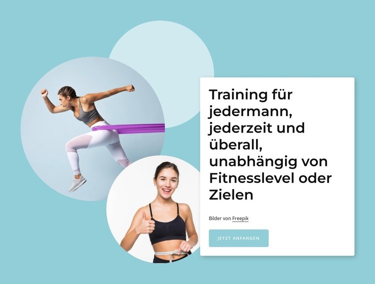 Schulungen für jedermann Landing Page