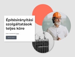 Építésirányítási Szolgáltatások – Reszponzív HTML5-Sablon