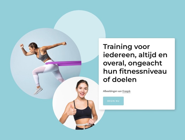 Trainingen voor iedereen CSS-sjabloon