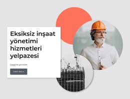 İnşaat Yönetimi Hizmetleri - Mobil Web Sitesi Şablonu