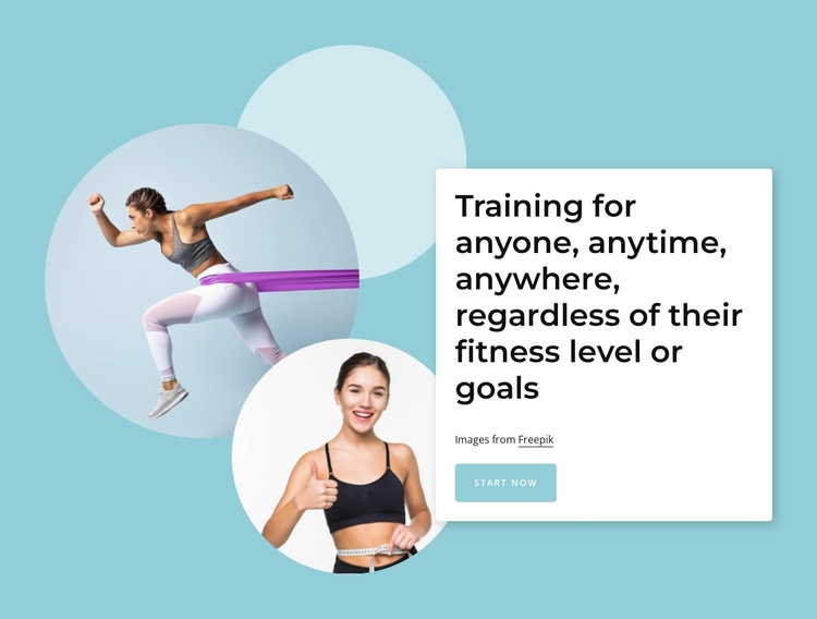 Trainings for anyone Website Template