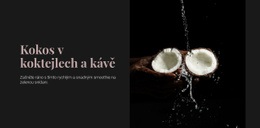 Kokos V Koktejlech – Šablona Stránky HTML
