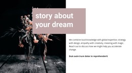 Story About Your Dream Clean And Minimal Template