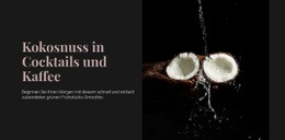 Responsive HTML5 Für Coconut In Cocktails