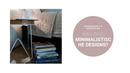 Cozy Little Things In The Interior Minimalistische Website-Vorlagen