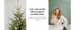 Time For New Year Party - Kreativer Mehrzweck-Website-Builder