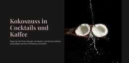 Coconut In Cocktails - Kreatives Mehrzweck-Website-Design