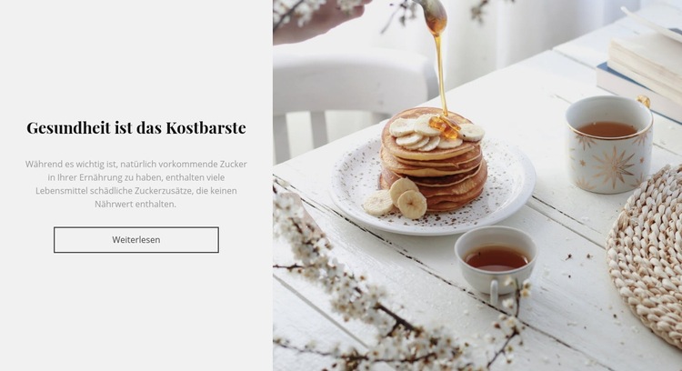 Breakfast aesthetics Website-Modell