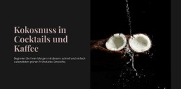 Coconut In Cocktails – Fertiges Website-Design