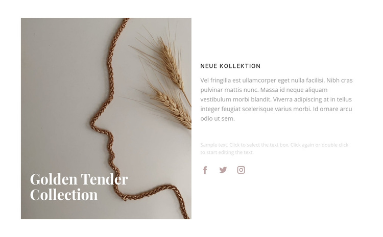 New golden collection WordPress-Theme