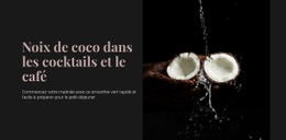 Maquette De Site Web Gratuite Pour Coconut In Cocktails