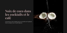 HTML5 Réactif Pour Coconut In Cocktails