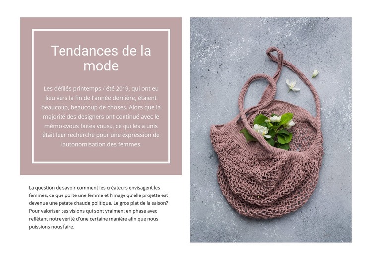 Eco trends Page de destination