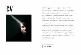 Graphic Designer Resume - Thème WordPress Réactif