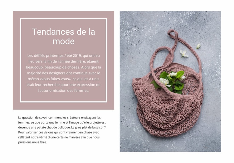 Eco trends Thème WordPress