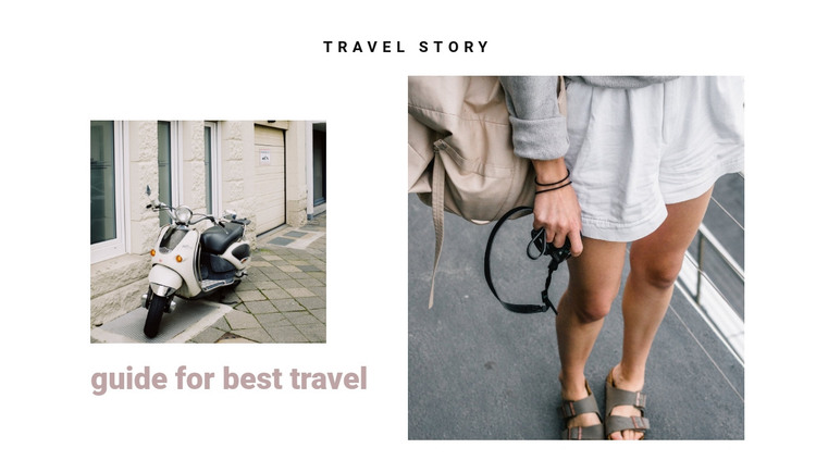 Traveling the streets of italy Homepage Design