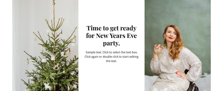 Time for new year party HTML5 Template
