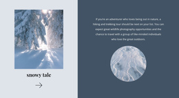 Winter Tale - Modern One Page Template