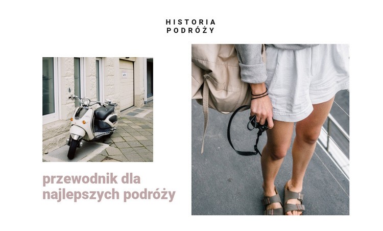 Traveling the streets of italy Szablon witryny sieci Web