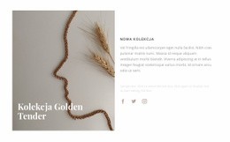 New Golden Collection - Darmowy Szablon Na Jedną Stronę