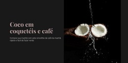 Coconut In Cocktails - Modelos De Sites Responsivos
