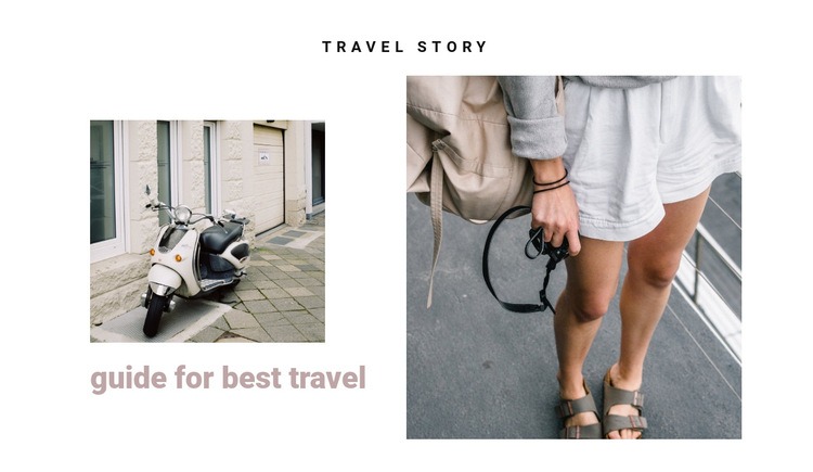 Traveling the streets of italy Squarespace Template Alternative