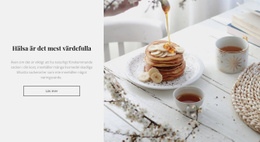 Webbplatsdesign För Frukostestetik