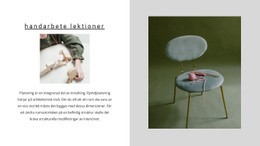 Handarbetslektioner HTML-Mall