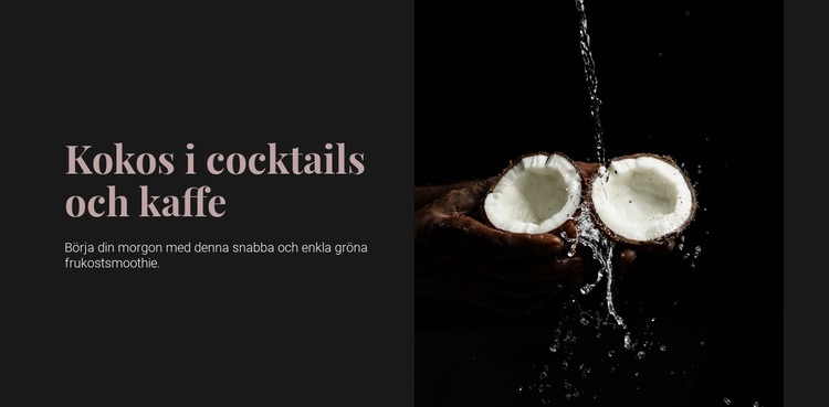 Kokos i cocktails WordPress -tema