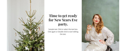 Time For New Year Party - Personal Website Template