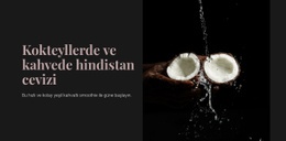 Coconut In Cocktails - HTML Sayfası Şablonu