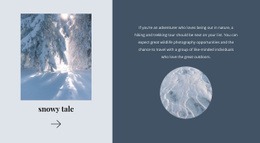 Winter Tale - Web Page Design