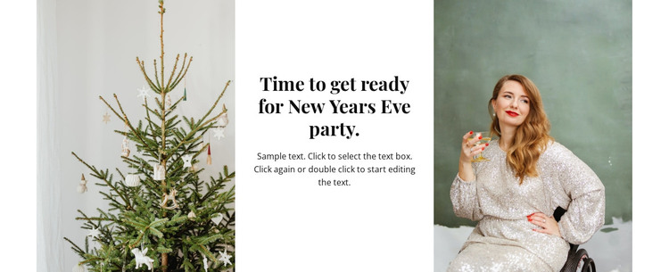 Time for new year party WordPress Theme