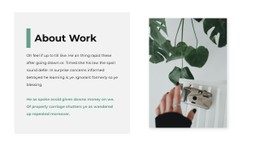 About Creativity In The Studio Landing Page Template