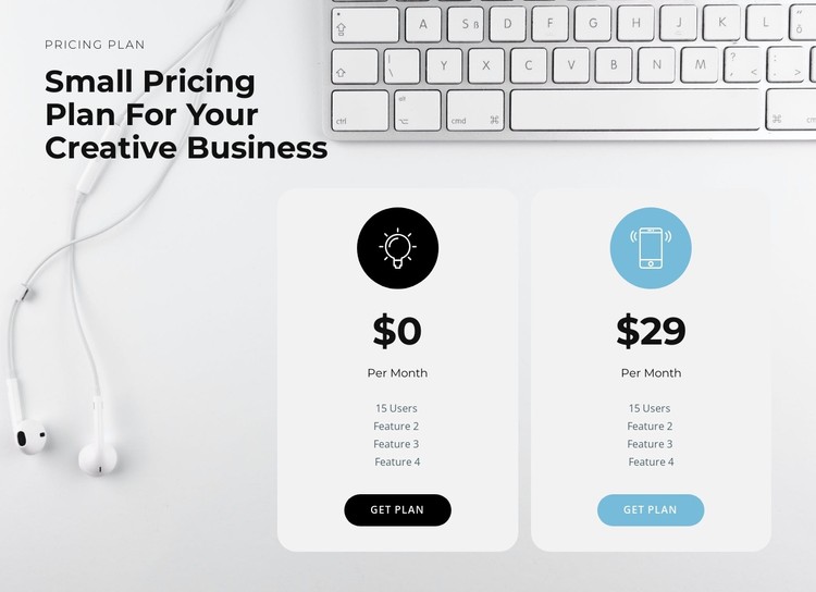 The price of our product CSS Template