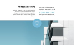 Erhalten Sie Kontakte Für Die Kommunikation - Einfache HTML-Vorlage