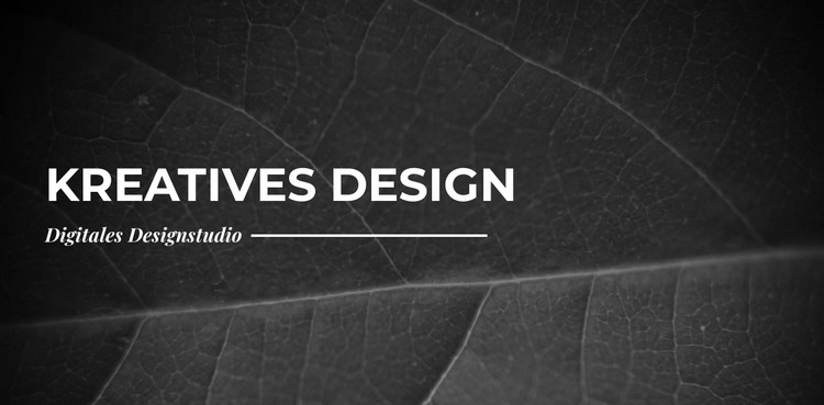 Wir erstellen Creatives von Grund auf neu Website Builder-Vorlagen