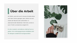 Über Kreativität Im Studio - Gebrauchsfertige Landingpage
