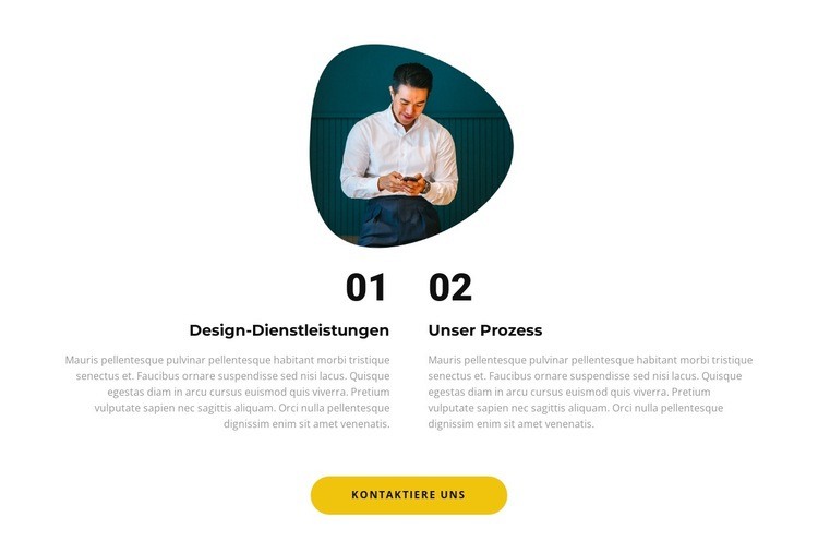 Zwei Vektoren Landing Page